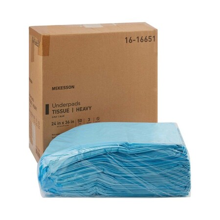 Mckesson Procedure Underpad, 24 x 36 Inch, 150PK 16-16651